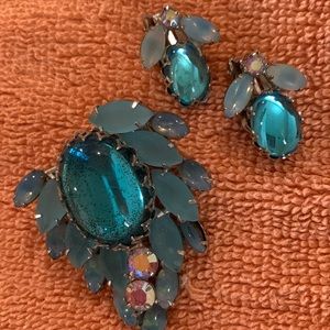 3 PIECE SET PIN AND EARRINGS